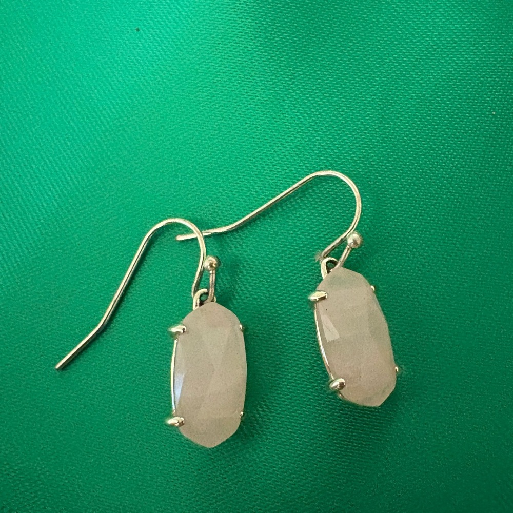 Small Kendra Scott Rose Quartz Earrings